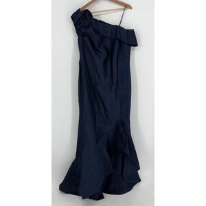 Rickie Freeman for Teri Jon Jacquard Gown in Blue
